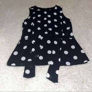Ann Taylor polka dot blouse